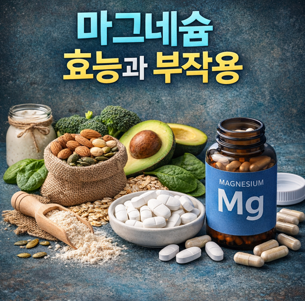 마그네슘 효능과 부작용 섭취 가이드