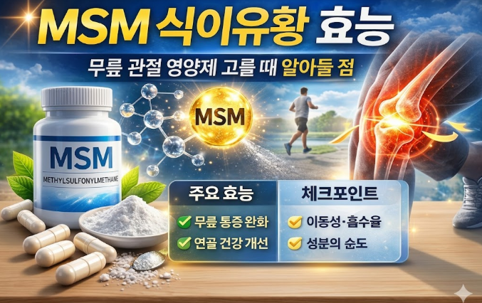 MSM 식이유황 효능