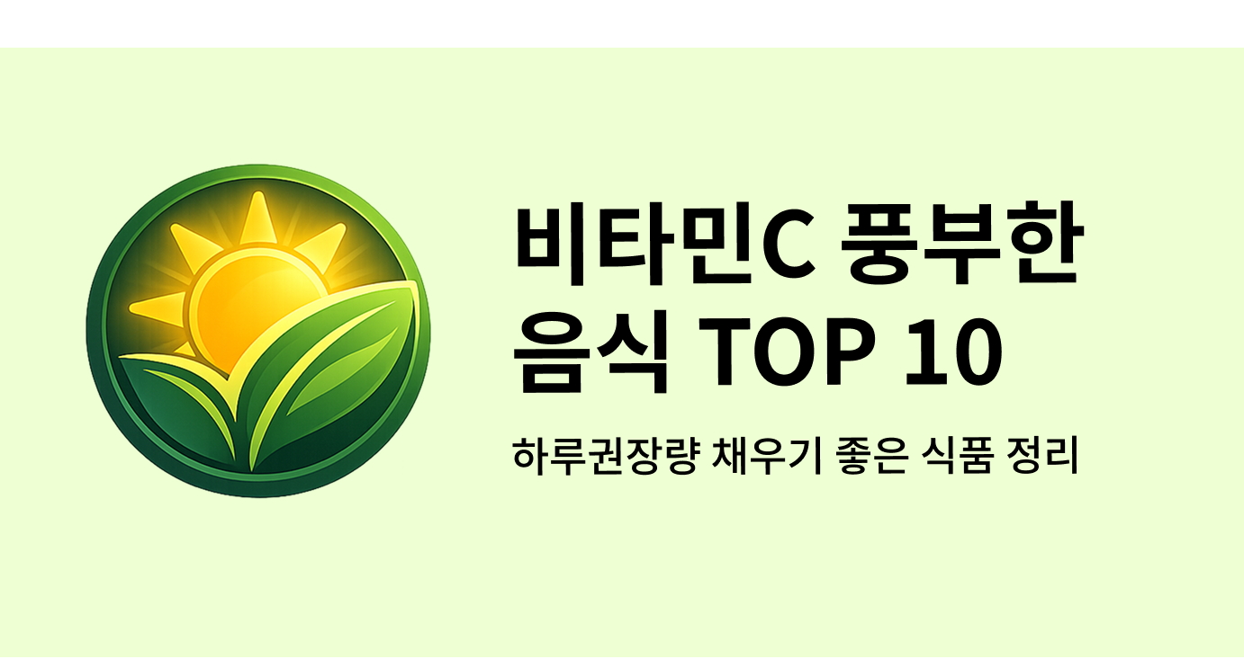 비타민C 풍부한 음식 TOP 10