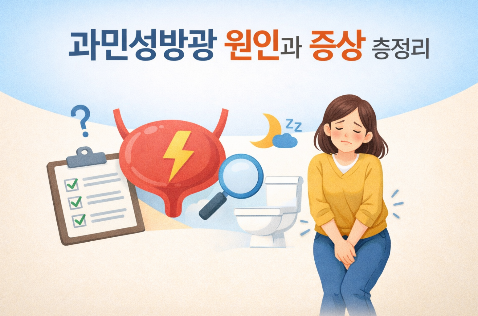 과민성방광 원인과 증상 총정리