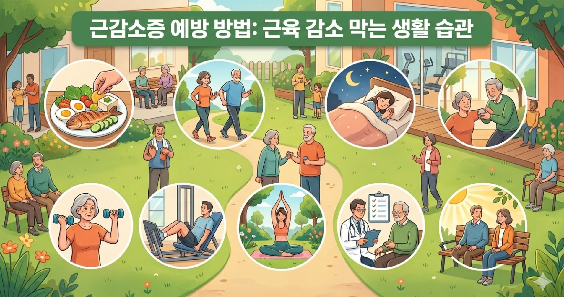 근감소증 예방 방법: 근육 감소 막는 생활 습관