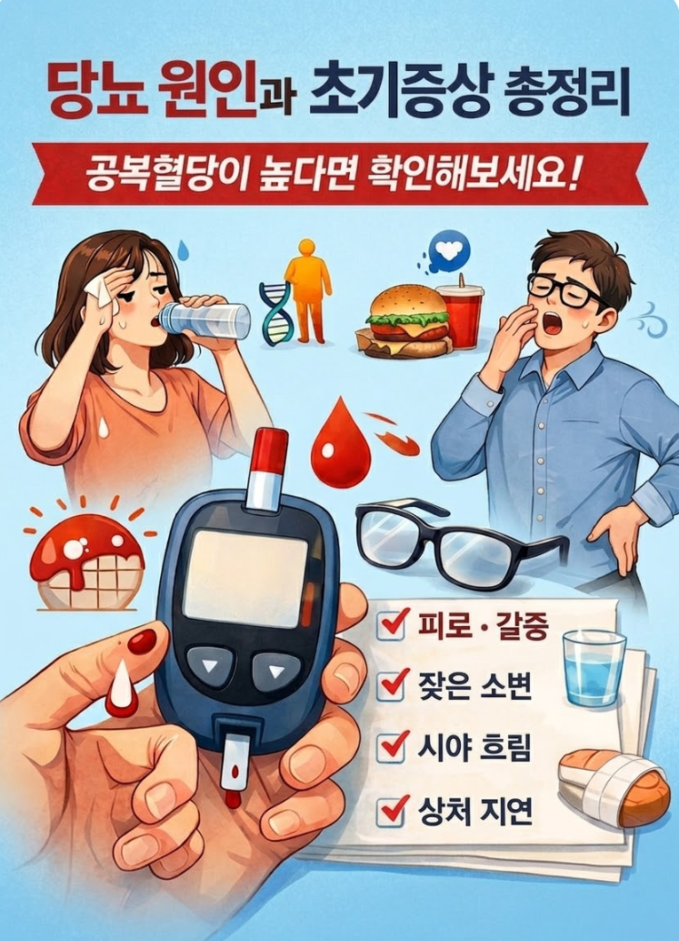 당뇨 원인과 초기 증상 총 정리