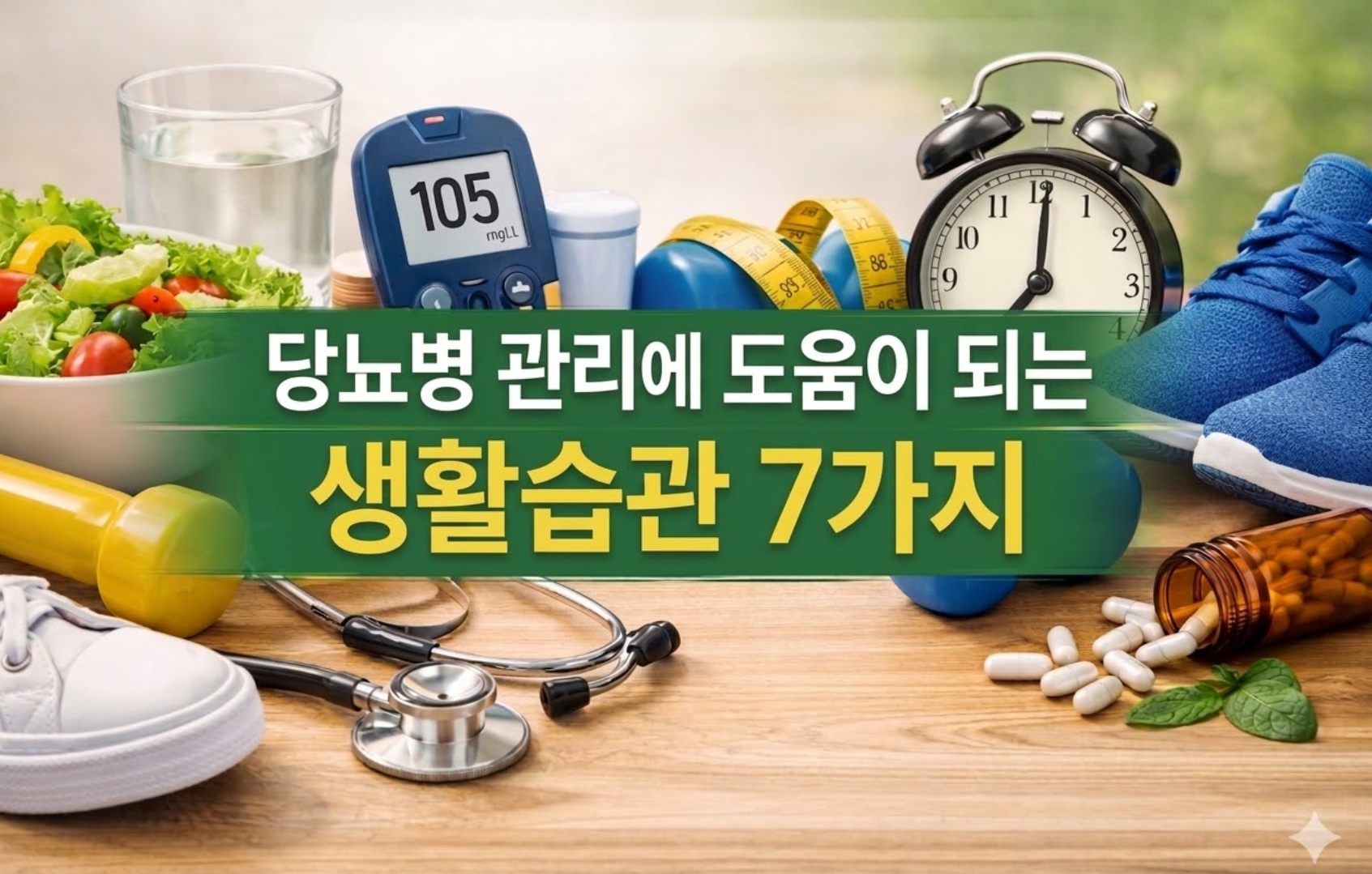 당뇨병 관리에 도움이 되는 생활습관 7가지