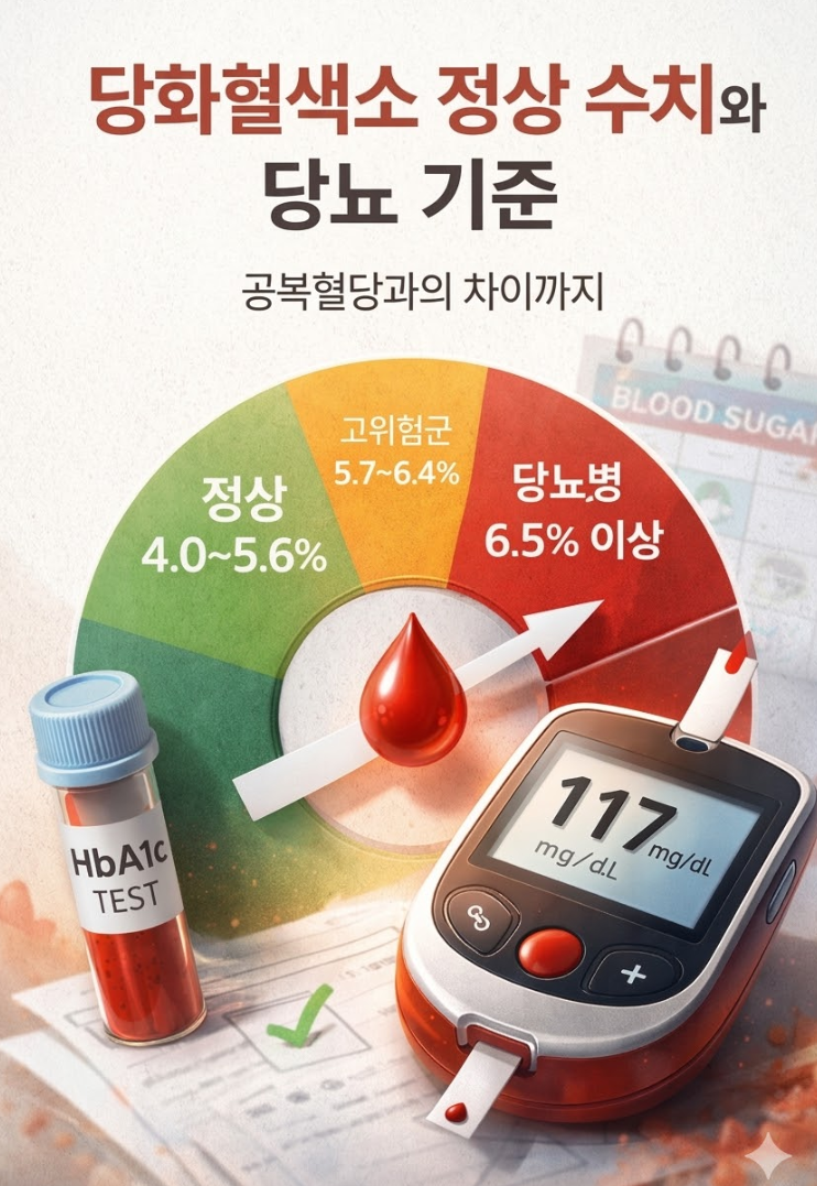 당화혈색소 정상 수치와 당뇨 기준