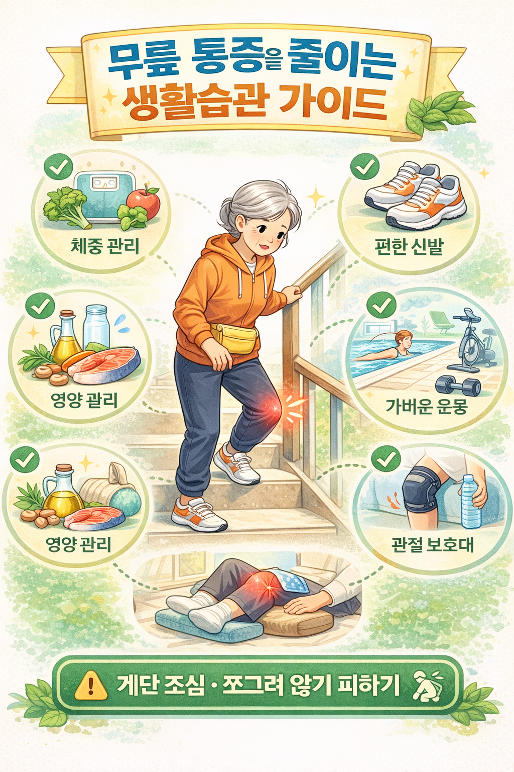 무릎 통증을 줄이는 생활습관 가이드