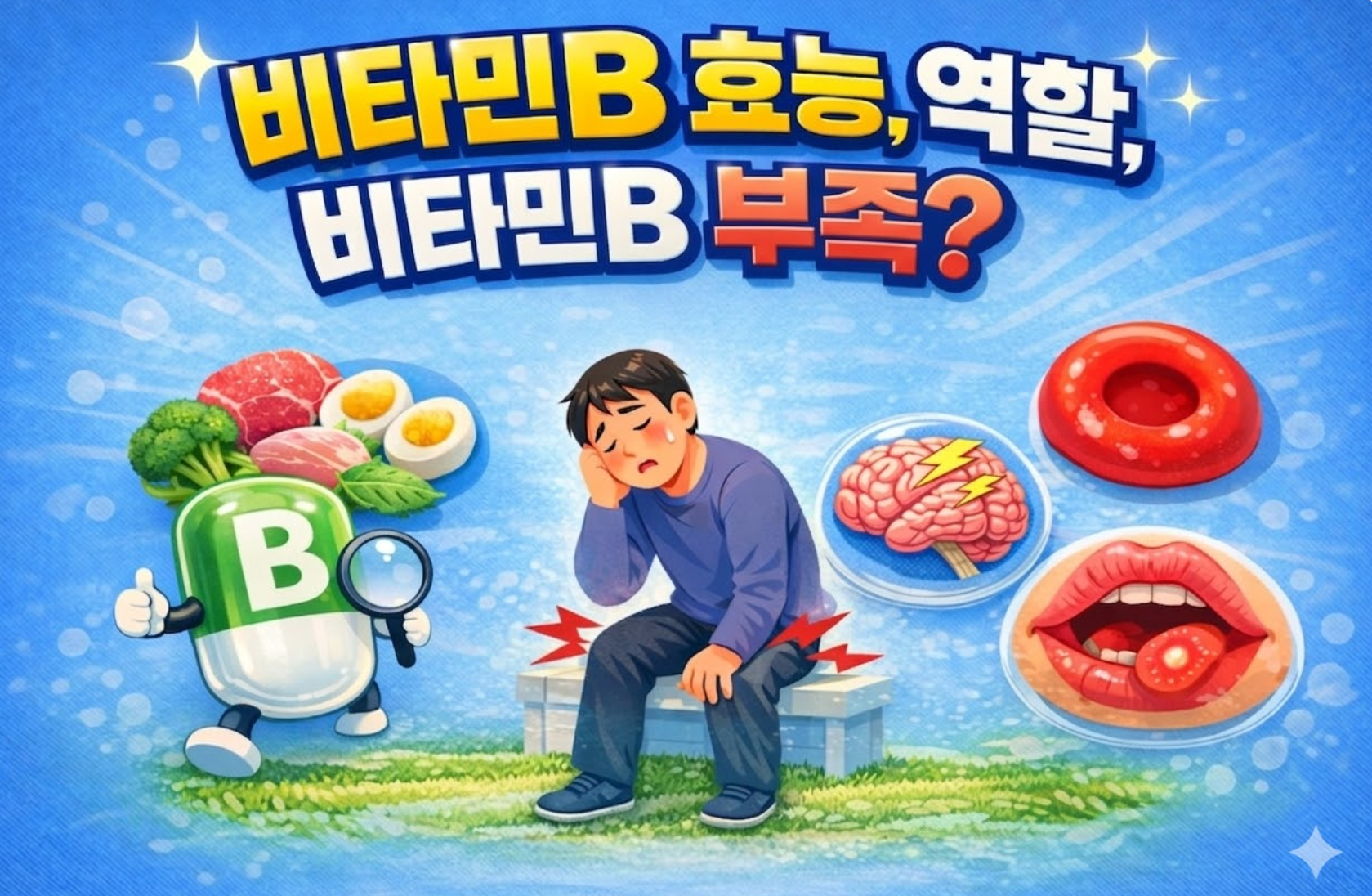 비타민B 효능 역할 부족증상