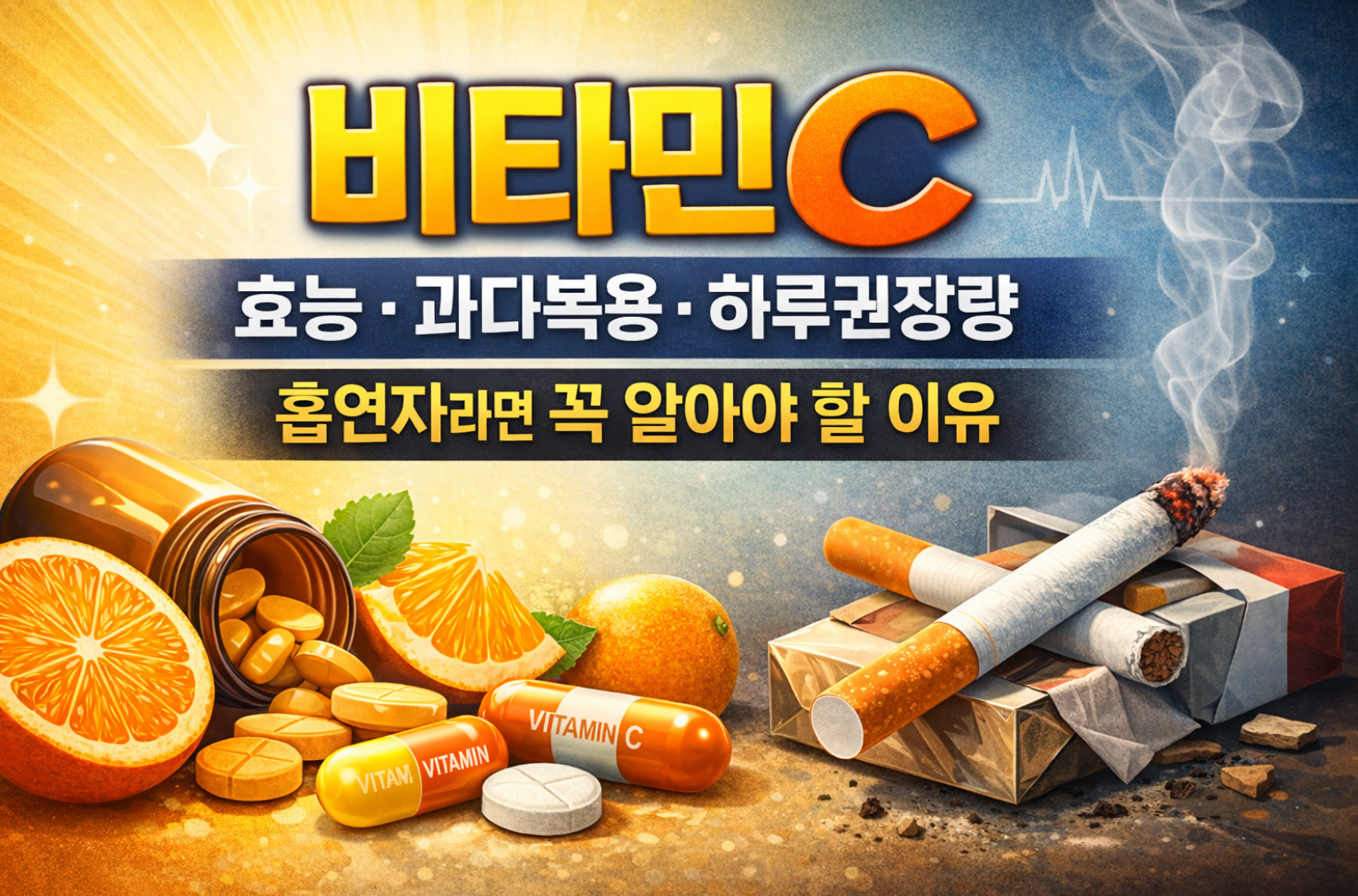 비타민C 효능 과다복용 하루권장량
