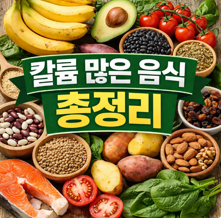 칼륨 많은 음식 총정리