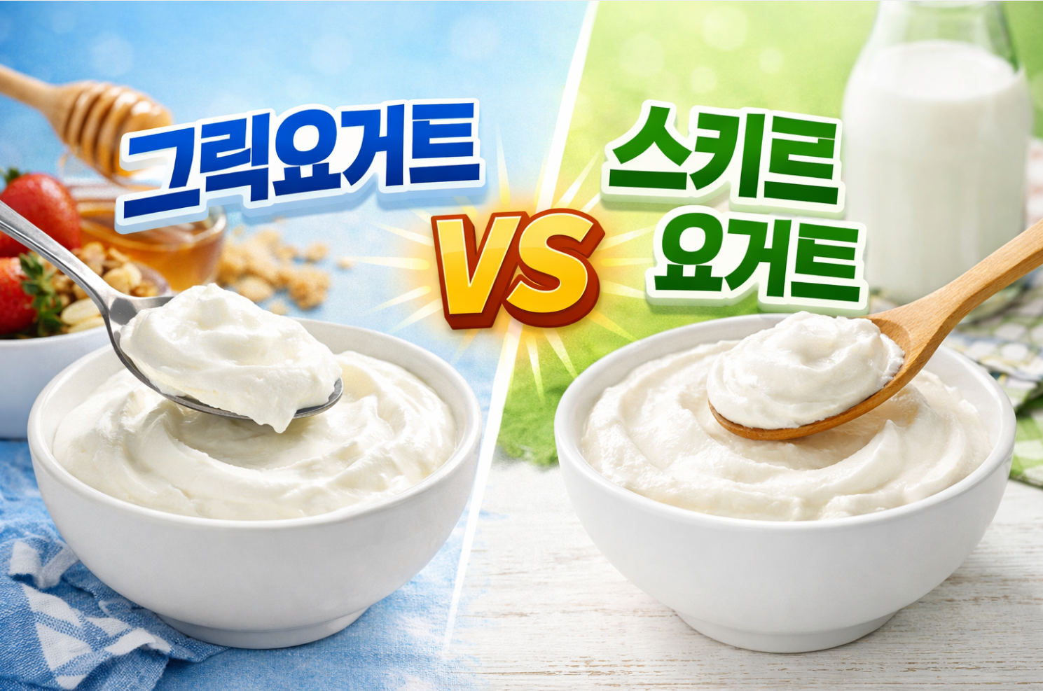 스키르 요거트 vs 그릭요거트 차이, 효능과 집에서 만드는 법까지