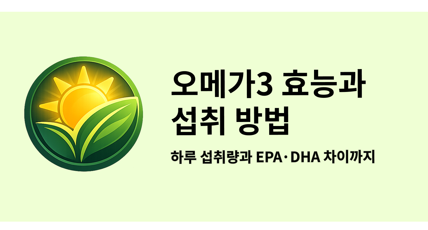 오메가3 효능과 섭취 방법 하루 섭취량과 EPA·DHA 차이까지