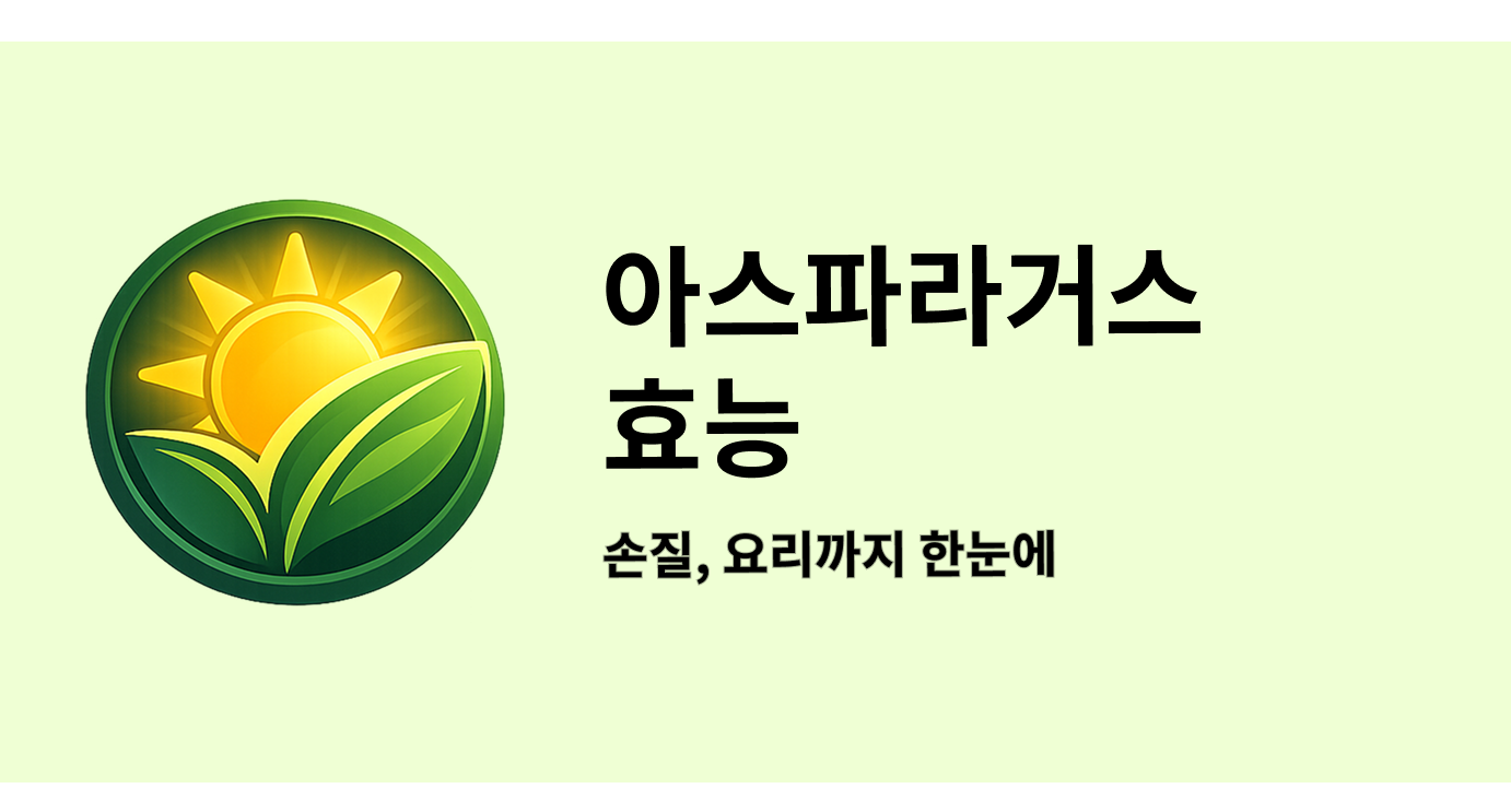 아스파라거스 효능, 손질, 요리까지 한눈에