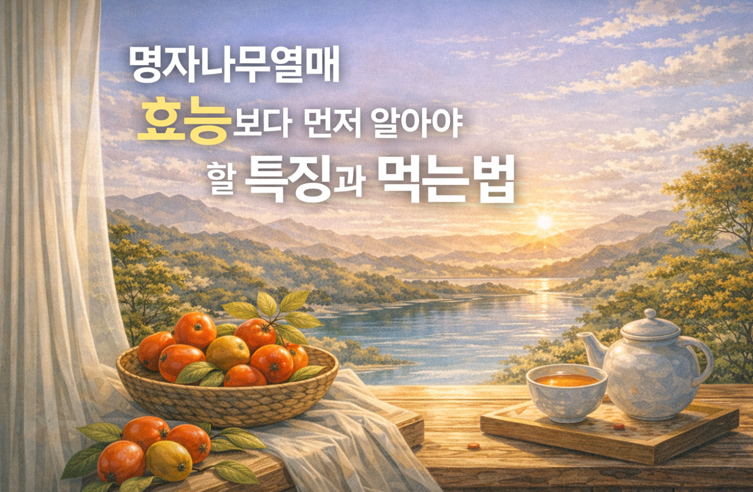 명자나무 열매 효능보다 먼저 알아야 할 특징과 먹는 법