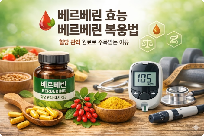 베르베린 효능 베르베린 복용법 혈당 관리 원료로 주목받는 이유