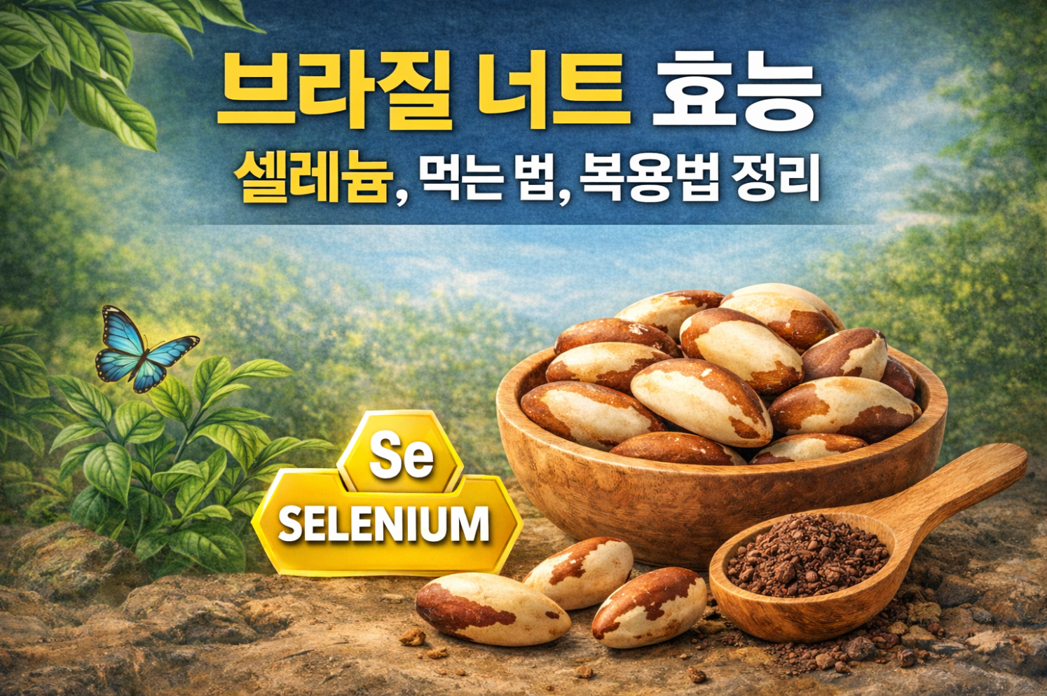 브라질 너트 효능 셀레늄이 풍부한 이유와 먹는 법, 복용법 정리