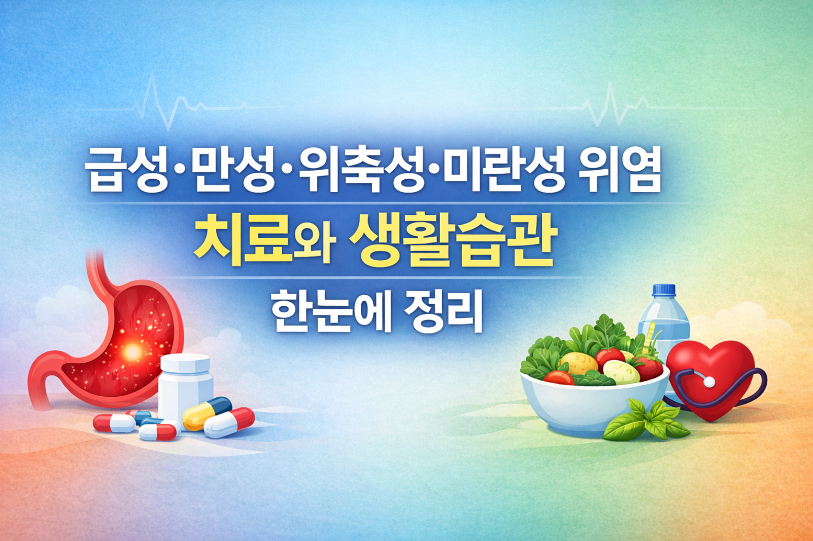 급성·만성·위축성·미란성 위염 치료와 생활습관 한눈에 정리