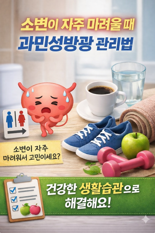 소변이 자주 마려울 때 과민성방광 관리법