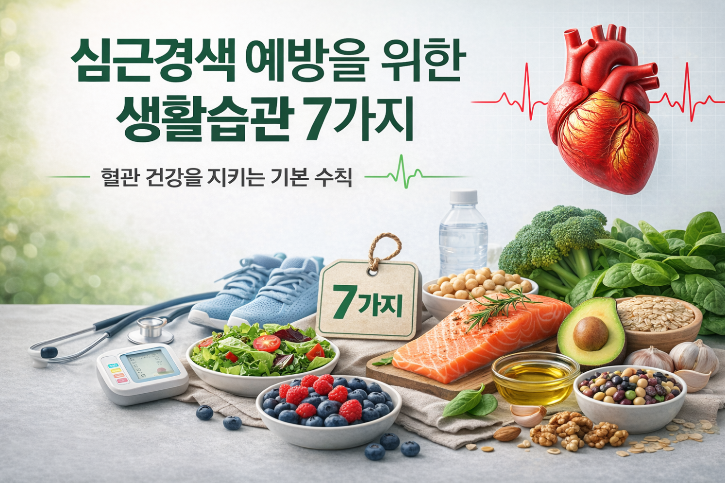 심근경색 예방을 위한 생활습관 7가지 - 혈관 건강을 지키는 기본 수칙 2 심근경색 예방을 위한 생활습관 7가지 - 혈관 건강을 지키는 기본 수칙