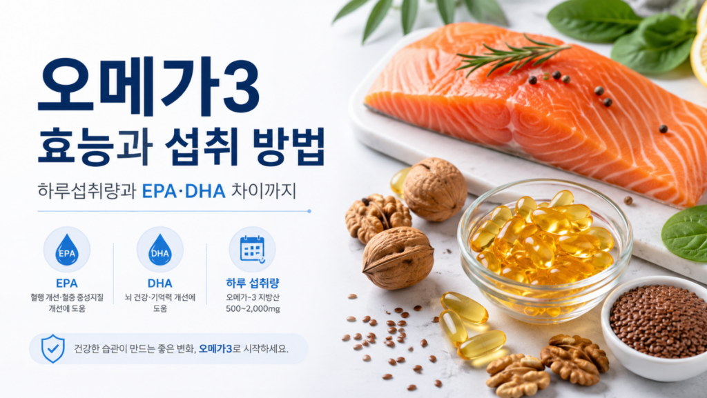 오메가3 효능과 섭취 방법, 하루섭취량과 EPA·DHA 차이까지 2 오메가3 효능과 섭취 방법, 하루섭취량과 EPA·DHA 차이까지