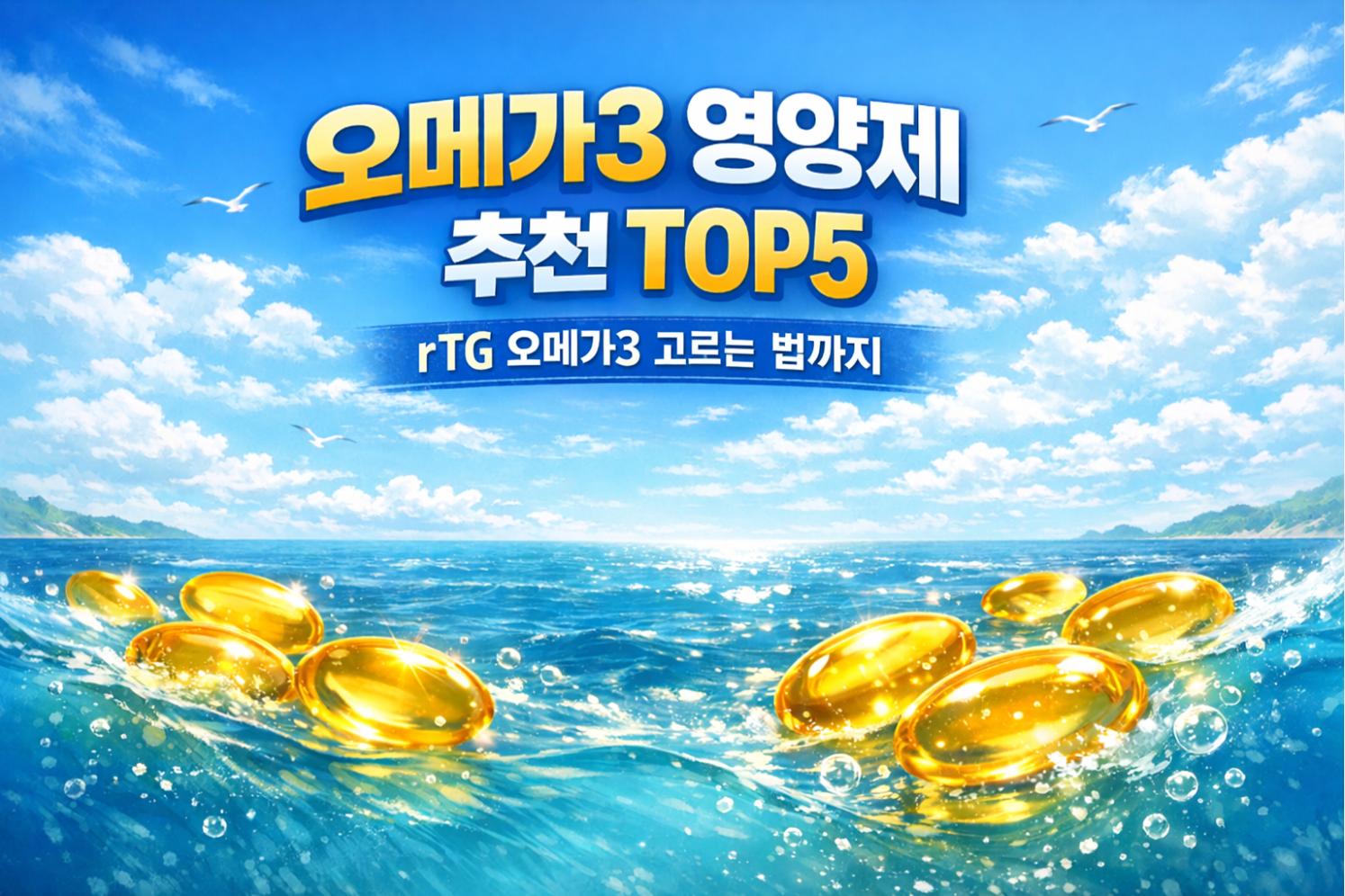 오메가3 영양제 추천 TOP5 rTG 오메가3 고르는 법까지