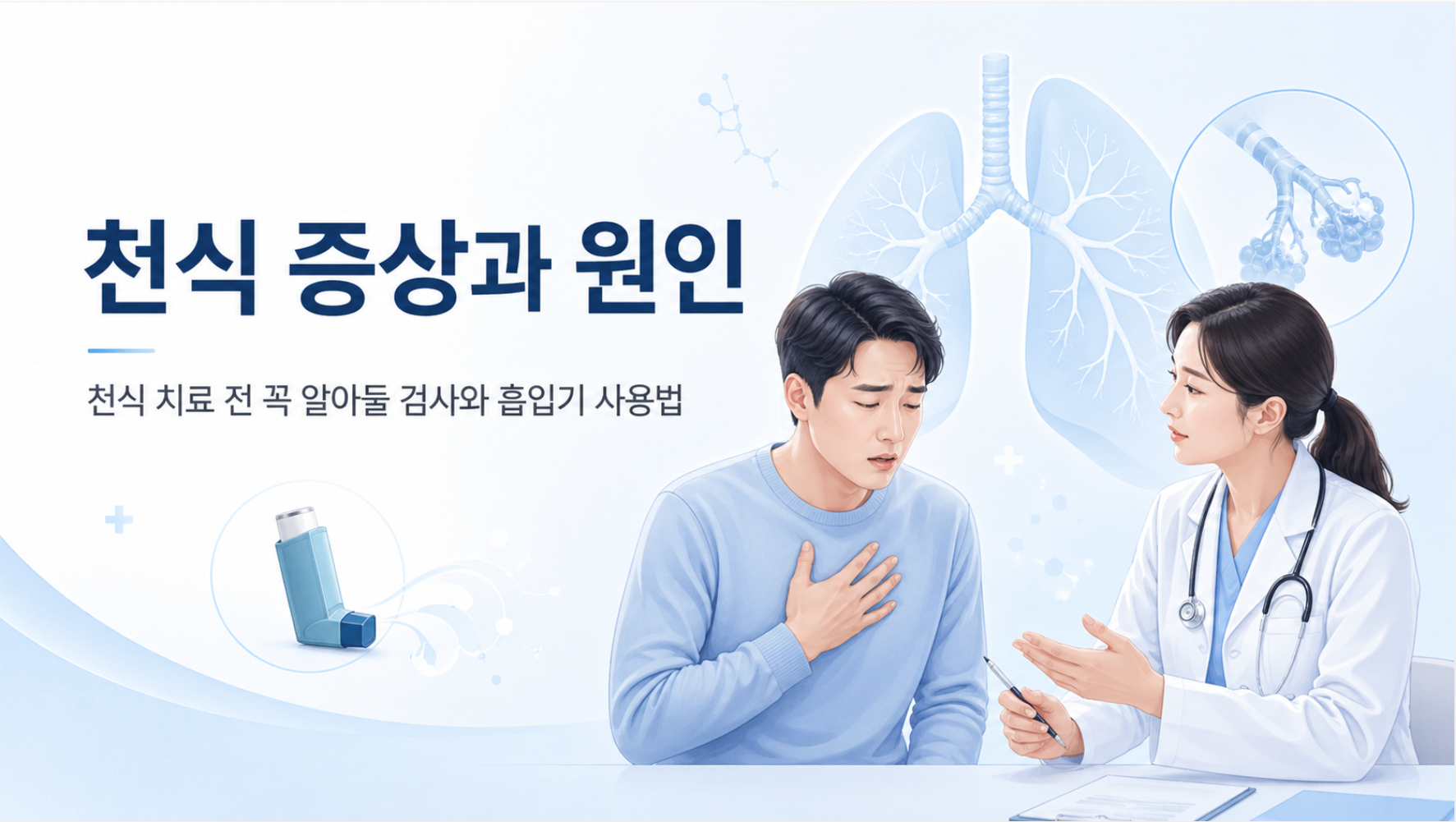 천식 증상과 원인, 천식 치료 전 꼭 알아둘 검사와 흡입기 사용법