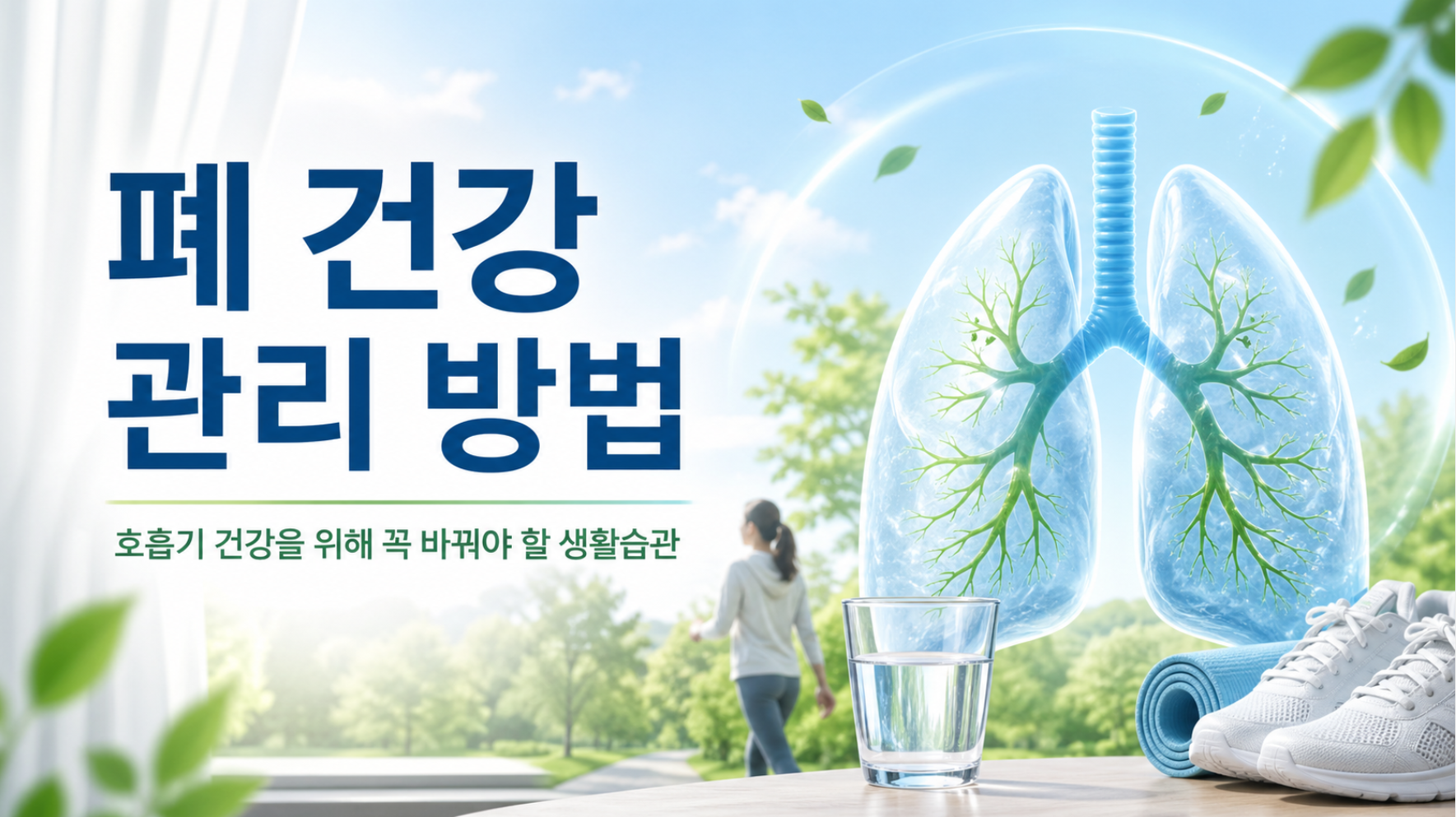 폐 건강 관리 방법, 호흡기 건강을 위해 꼭 바꿔야 할 생활습관