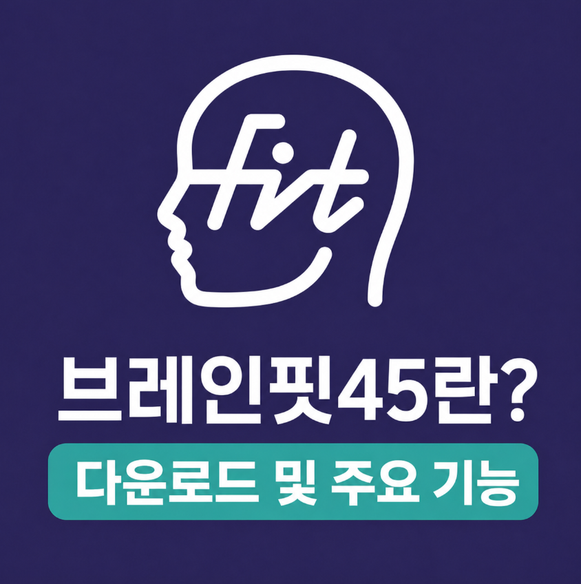브레인핏45란? 다운로드 및 주요 기능