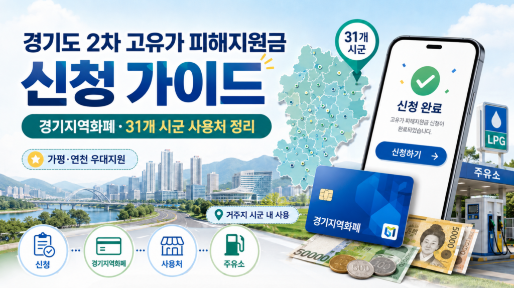 2026 2차 경기도 고유가 피해지원금 신청 가이드 경기 지역화폐·31개 시군 사용처 정리 2 2026 2차 경기도 고유가 피해지원금 신청 가이드 경기 지역화폐·31개 시군 사용처 정리