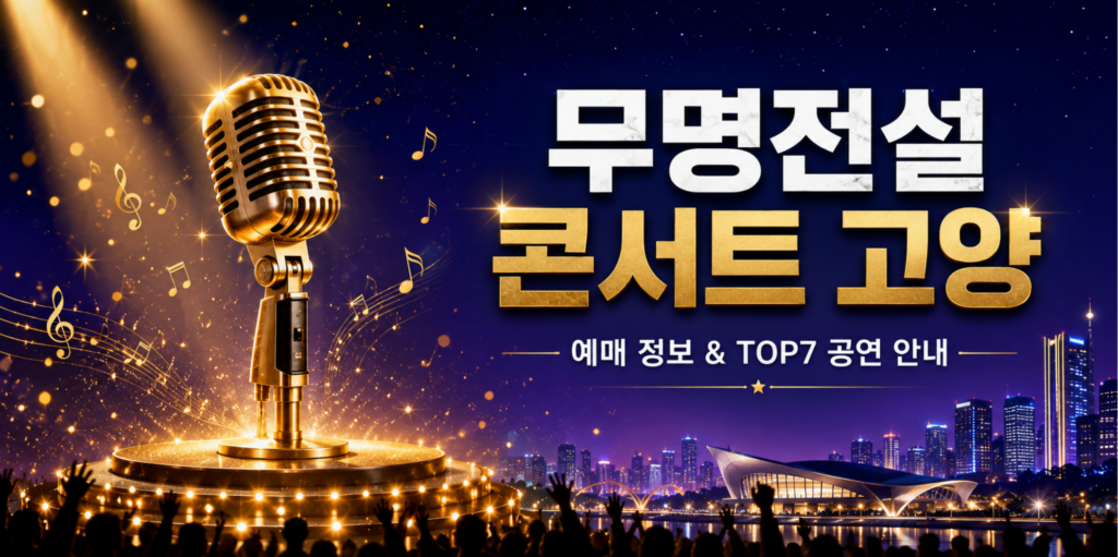2026 무명전설 콘서트 고양 예매 가이드! 서울 근교에서 만나는 무명전설 TOP7 라이브 무대 2 무명전설 콘서트 고양