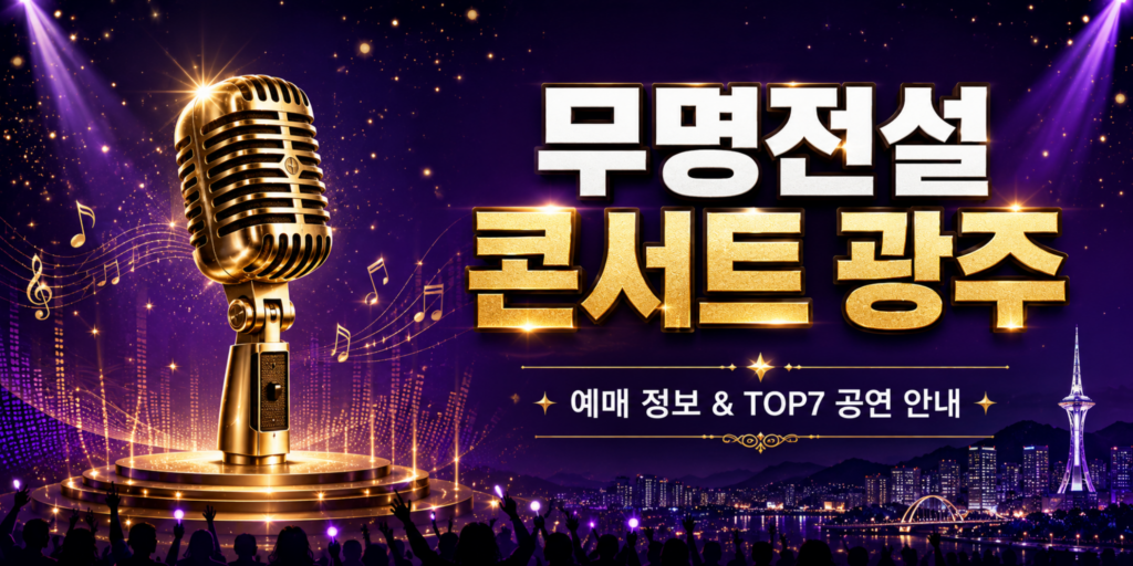 2026 무명전설 콘서트 광주 예매 정보! 무명전설 TOP7을 김대중컨벤션센터에서 만나는 날 2 무명전설 콘서트 광주