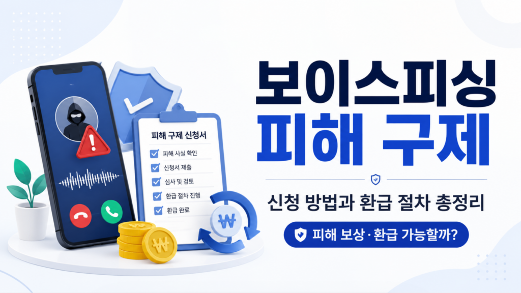 보이스피싱 피해 구제 신청 방법 총정리! 피해 보상과 환급 절차까지 2 보이스피싱 피해 구제 신청 방법 총정리! 피해 보상과 환급 절차까지