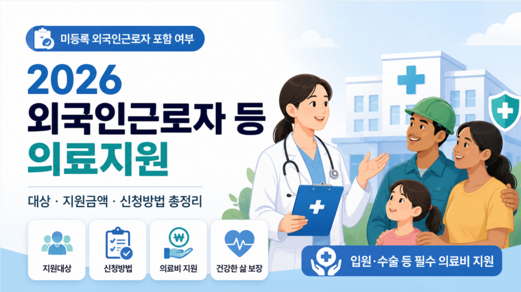 2026 외국인 노동자 의료 지원｜불법 체류자도 의료비 지원받을 수 있을까?