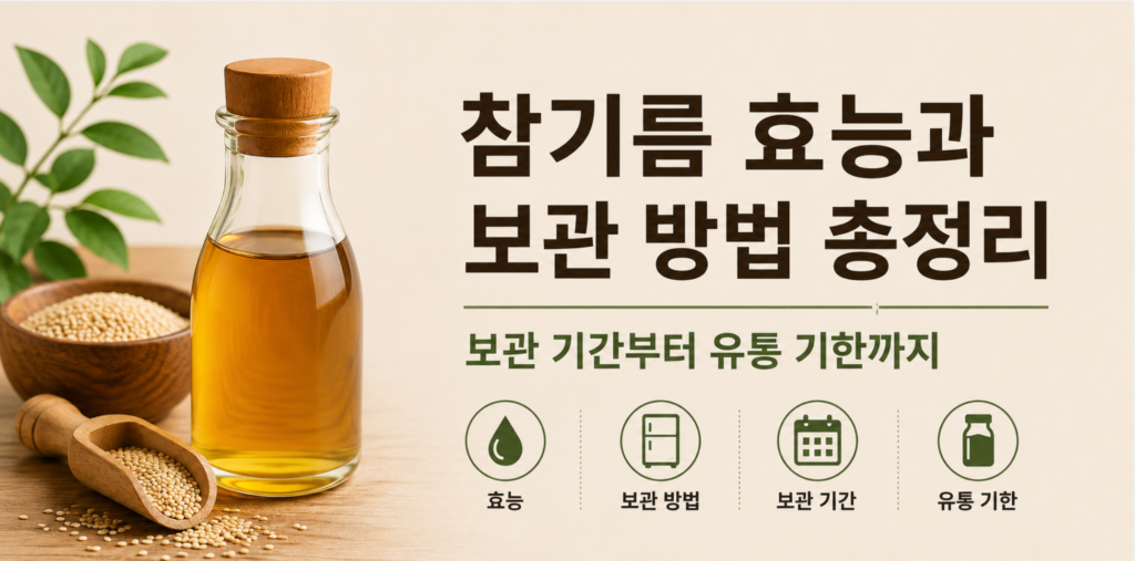 참기름 효능과 보관 방법 총정리, 보관 기간부터 유통기한까지 2 참기름 효능과 보관 방법 총정리, 보관 기간부터 유통 기한까지