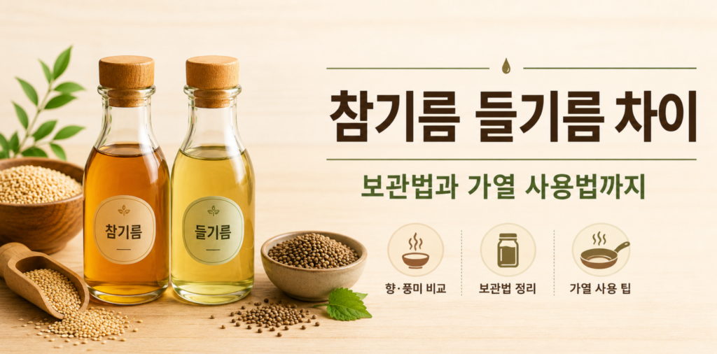 참기름 들기름 차이, 보관법과 가열 사용법까지 한눈에 2 참기름 들기름 차이, 보관법과 가열 사용법까지 한눈에