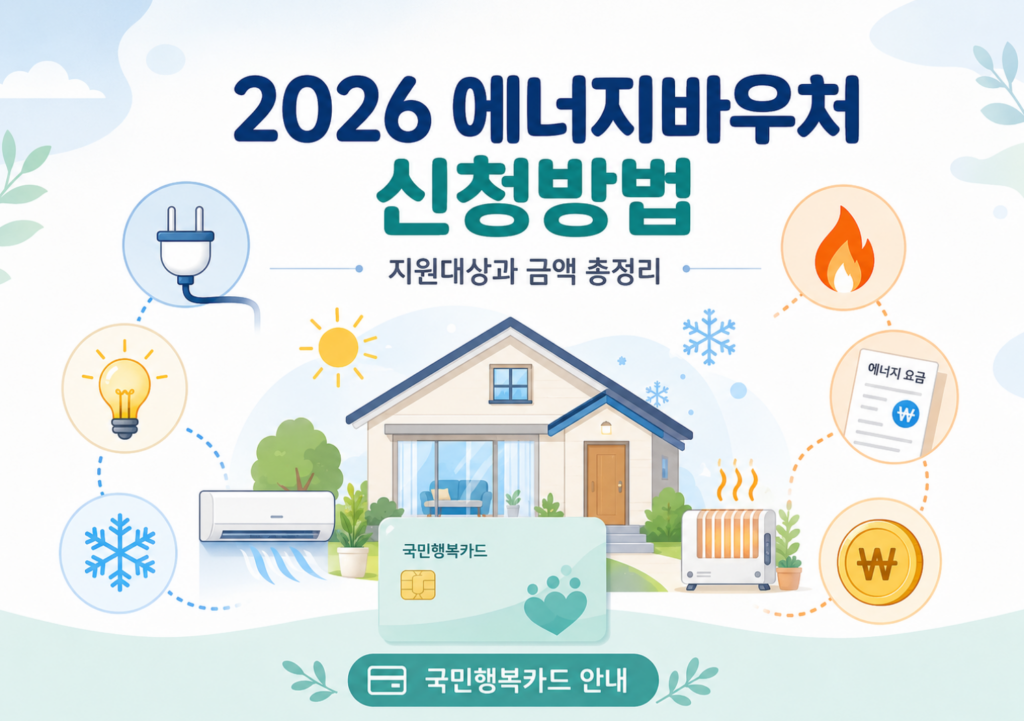 2026 에너지바우처 신청방법, 지원대상과 금액 총정리 (국민행복카드) 2 2026 에너지바우처 신청방법, 지원대상과 금액 총정리 (국민행복카드)