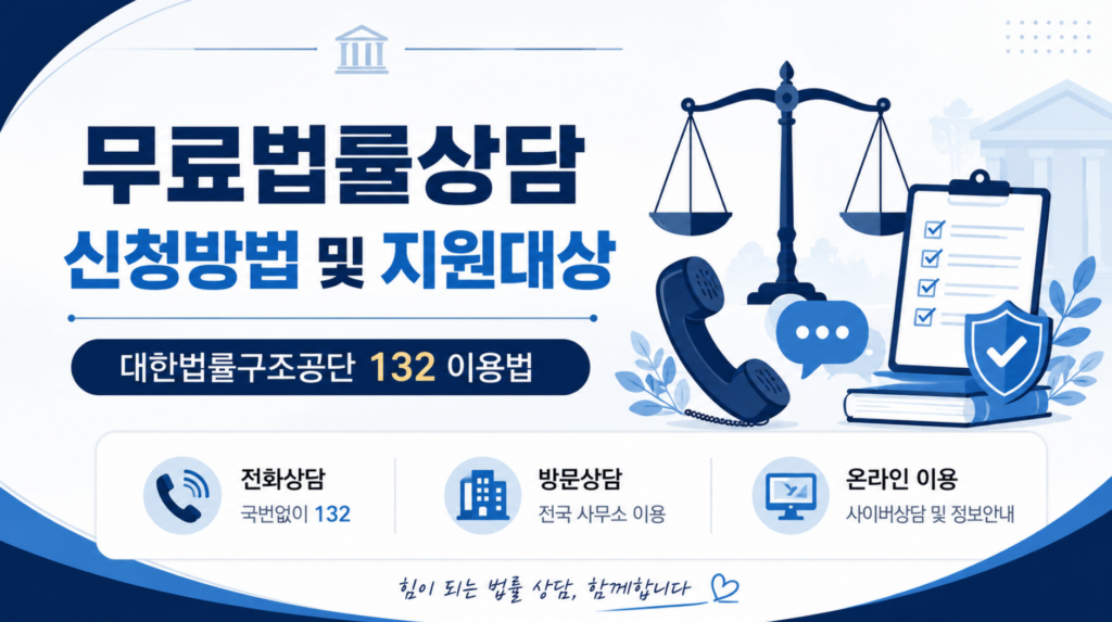 무료법률상담 신청방법 및 지원대상, 대한법률구조공단 132 이용법 2 무료법률상담 신청방법 및 지원대상, 대한법률구조공단 132 이용법