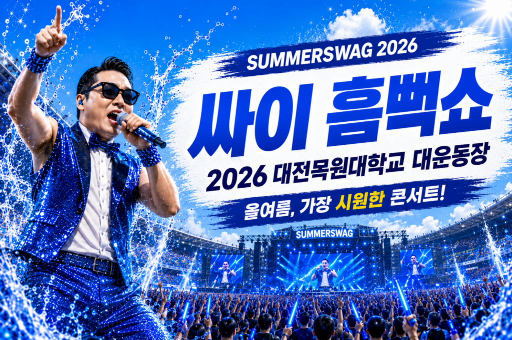 대전에서 만나는 여름 피날레, 싸이 흠뻑쇼 2026 예매 가이드 2 대전에서 만나는 여름 피날레, 싸이 흠뻑쇼 2026 예매 가이드