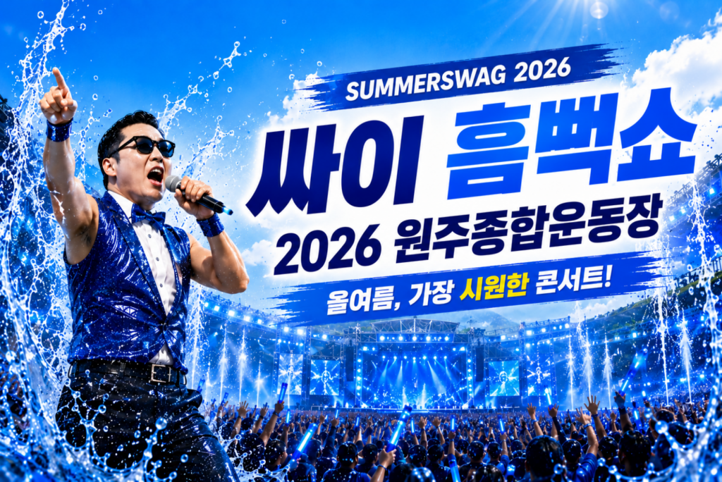 싸이 흠뻑쇼 2026 원주 일정·예매·가격 총정리, 흠뻑쇼 2026 예매 전 필수 확인 2 싸이 흠뻑쇼 2026 원주 일정·예매·가격 총정리,흠뻑쇼 2026 예매 전 필수 확인