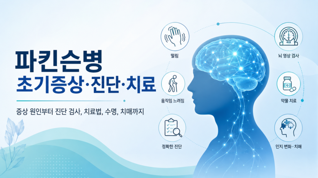 파킨슨병 초기 증상 단계, 진단 검사와 치료법까지 알아보기 2 파킨슨병 초기증상, 손떨림 말고도 확인해야 할 신호들